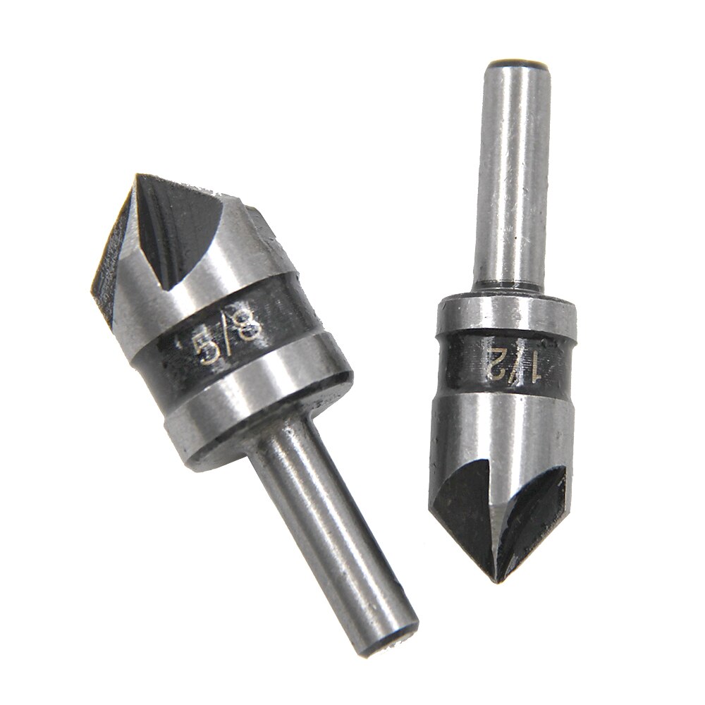 5pc 1/4 ''gambo 5 flauto smusso smussatura set misto cutter svasatore drill bit strumento la lavorazione del legno strumenti professionali di carpenteria del 2025 a $8.99 –P7