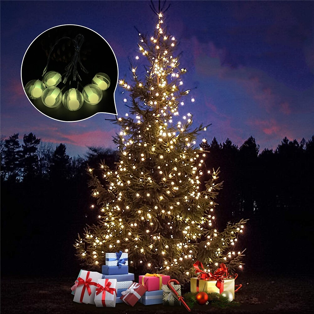10M 60LED Wishing Ball String Lights 16-Color Full-Color Changing Light Bulb with Remote Control Timing Dimmable Christmas Fantasy Holiday Party Courtyard Garden Decoration USB EU US UK Plug 1 Set 2025 - $55.99 –P5