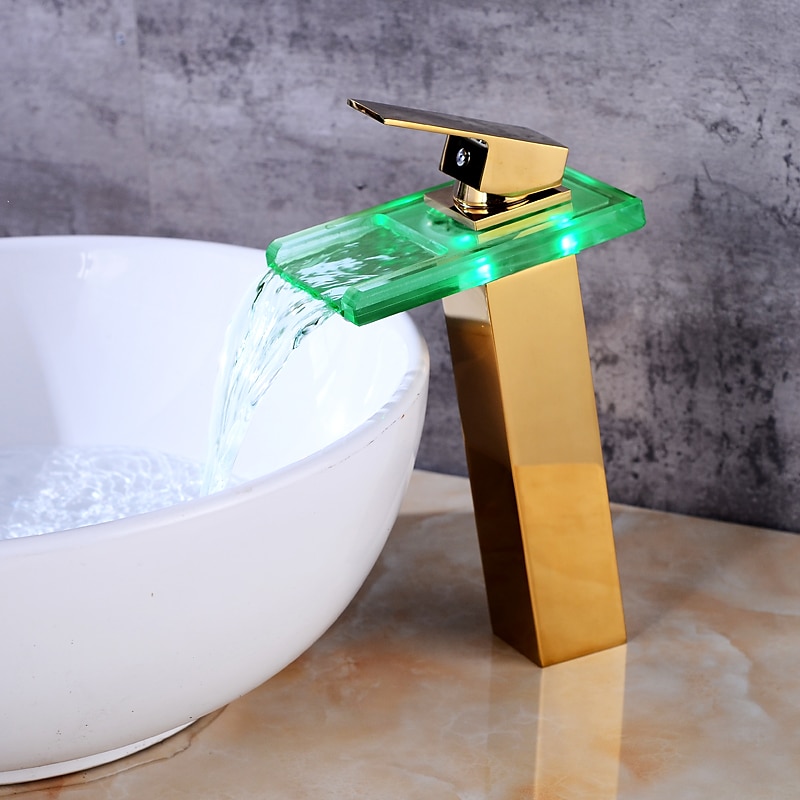 Robinet lavabo - Jet pluie Plaqué Set de centre Mitigeur un trouBath Taps / Laiton de 2025 ? $113.99 –P2