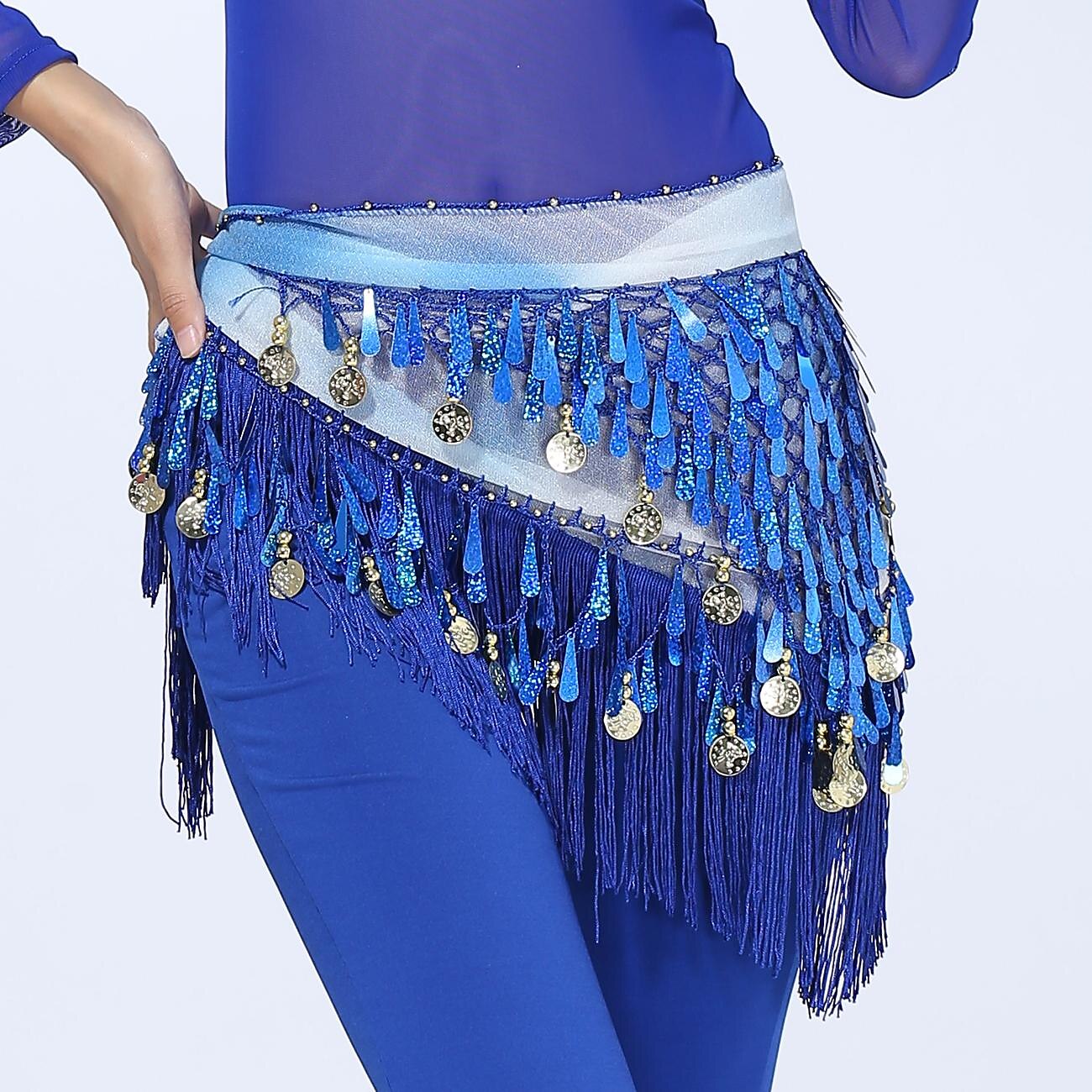 Magedans Dansetilbehør Belte Glimmer Holder Ledning Dusk Dame Trening Ytelse Høy Paljetter Polyester 2025 - $14.99 –P4