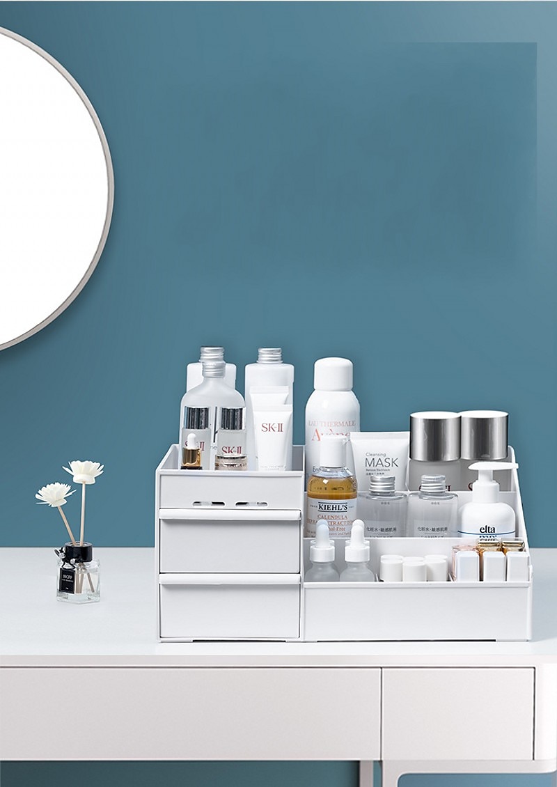 Drawer Makeup Storage Box Cosmetic Storage Box Desktop Dresser Organizer Container Jewelry Lipstick Cosmetics Storage Rack Large Capacity 2025 - $11.49 –P4