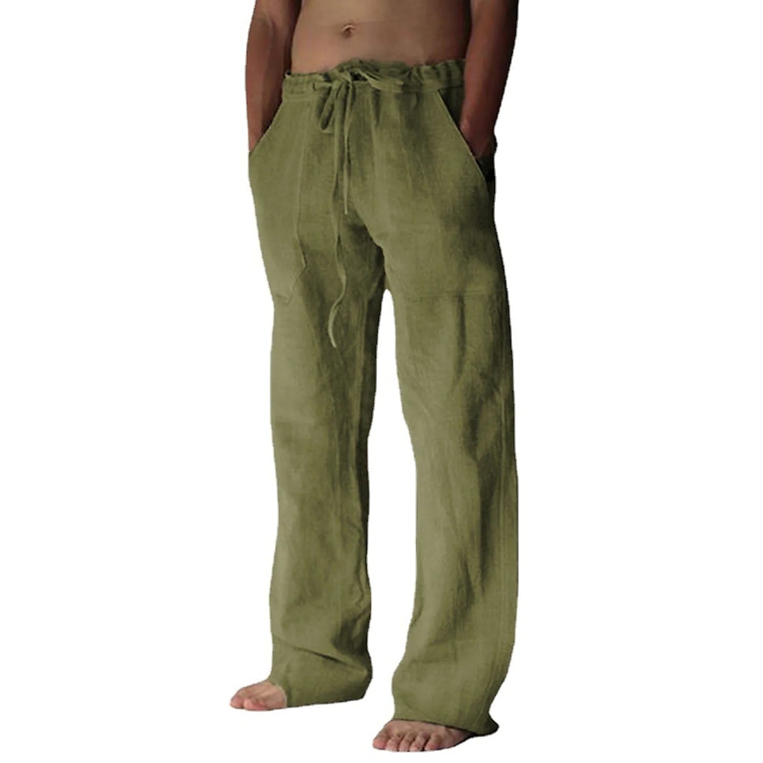 Indicode Men's Leonardo 55% Linen & 45% Cotton 6 Pocket Cargo Trousers –  INDICODE