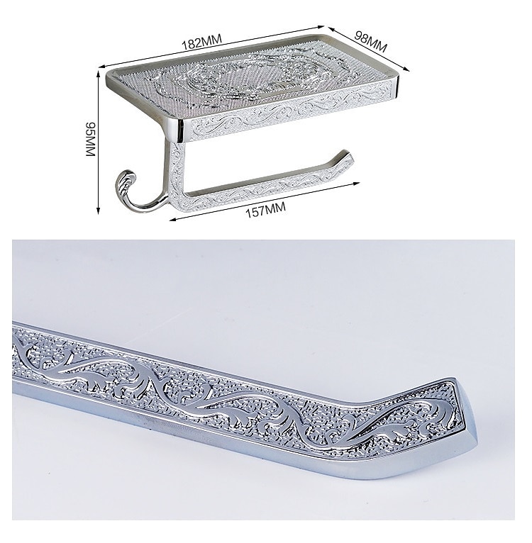 Toilet Paper Holder Multifunction Antique Zinc Alloy 1PC - Bathroom 2025 - $47.99 –P5