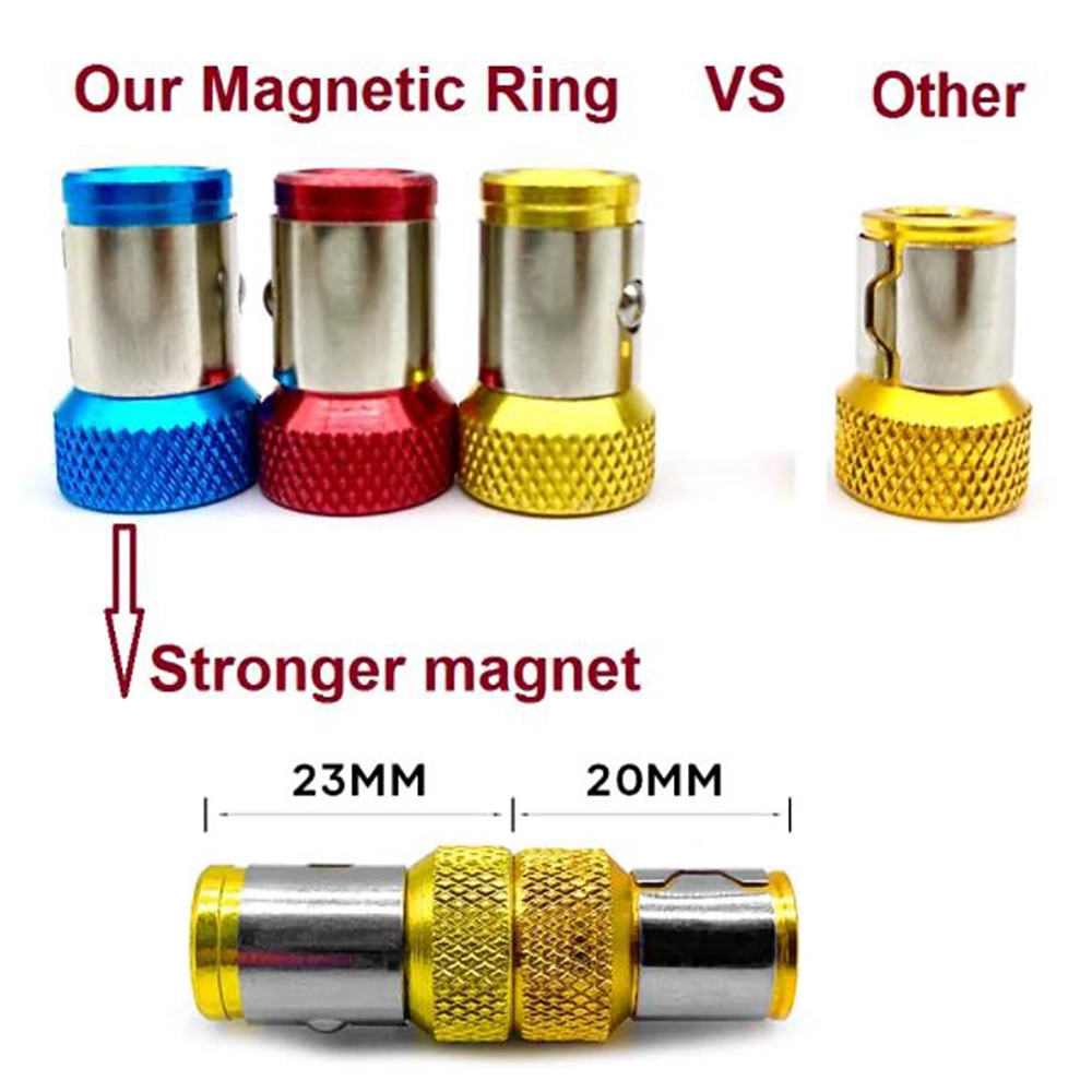 Screwdriver Magnetic Ring 1/4'' Universal Screw Driver Head Magnetic Ring Accessories for 6.35mm Shank Anti-Corrosion Drill Bit 2026 - $10.99 –P6