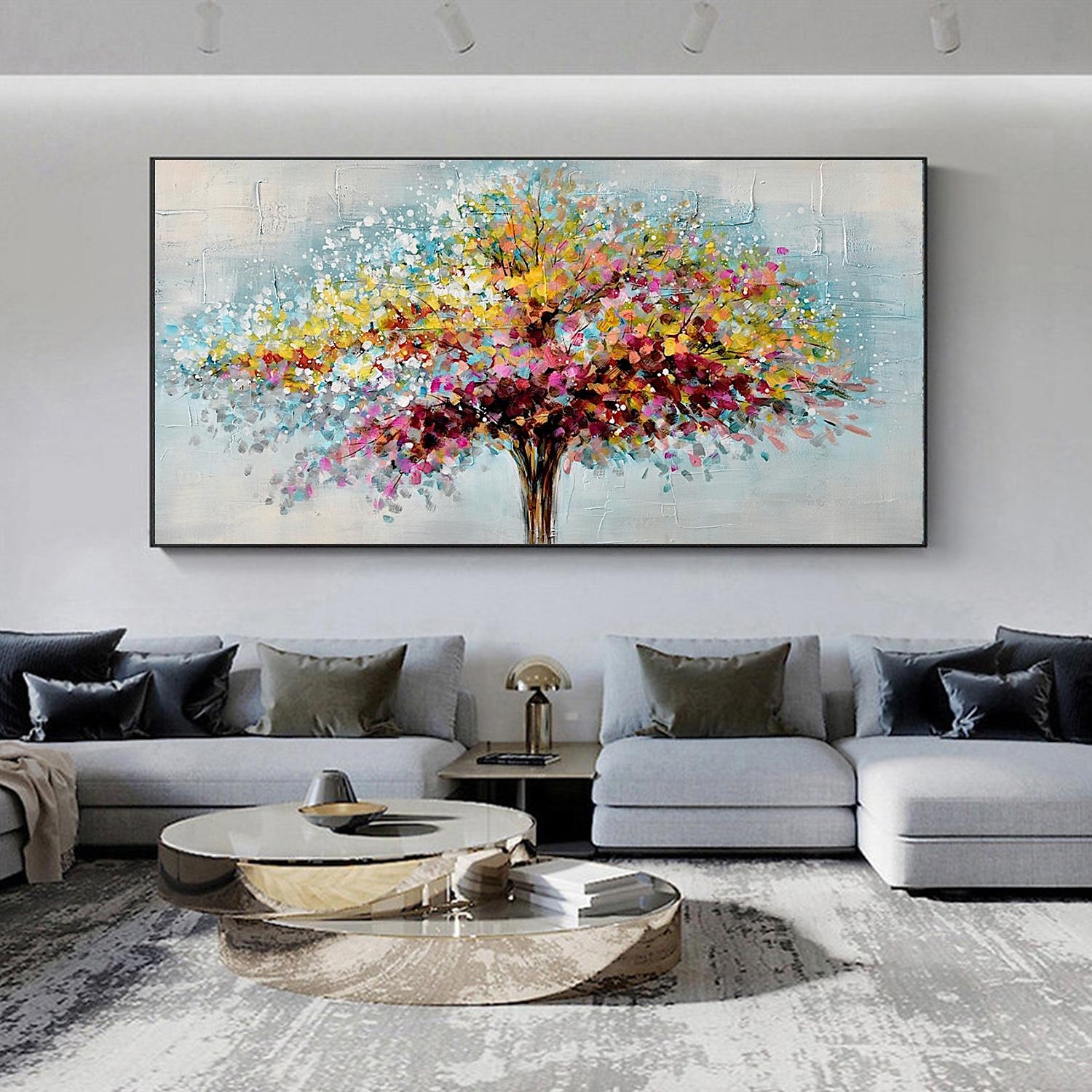 Handmade Oil Painting CanvasWall Art Decoration Abstract Knife Painting Landscape Tree For Home Decor Rolled Frameless Unstretched Painting 2026 - QAR 411.38 –P3