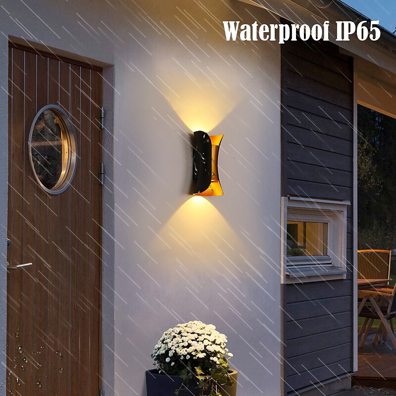 30/40 cm Plus Large Outdoor LED Wall Light 20W / 30W Various Color Temperature Lighting Modern Black Gold Courtyard Wall Lamp Suitable for Terrace Garage Balcony AC85-265V 2025 - $113.99 –P13