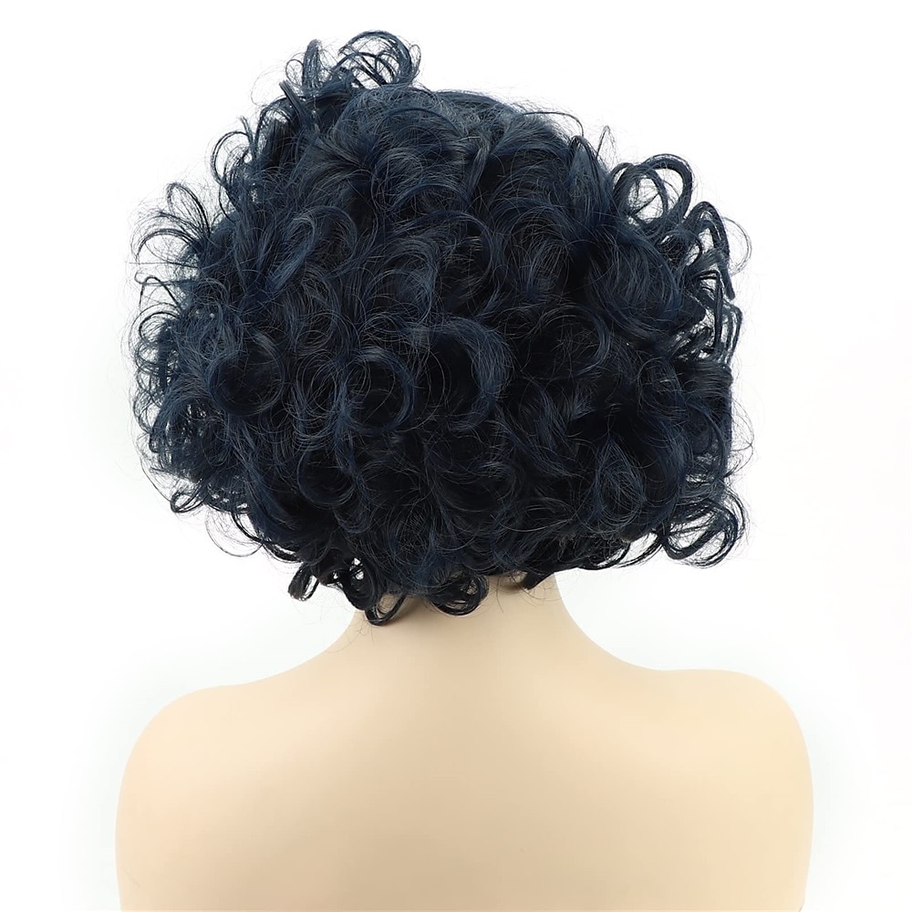 Kort Groen Groot Krullend Golvend Gelaagd Perücken voor Vrouwen Cosplay Feest Synthetisch Vezelhaar Perücken Halloween Perücken St.Patrick's Day Perücken 2025 - $28.99 –P18