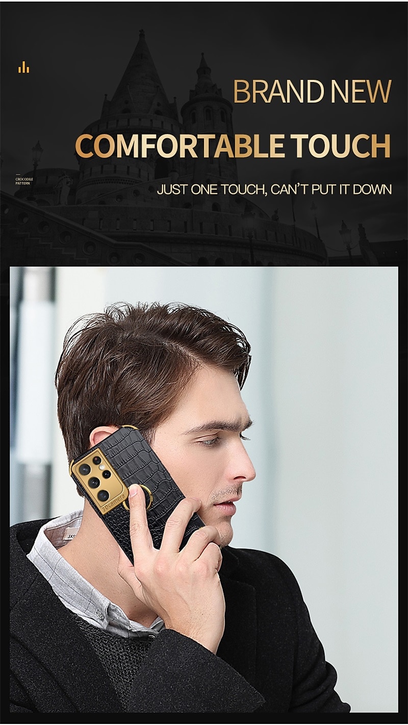 Phone Case For Samsung Galaxy S24 S23 S21 S20 Ultra Plus FE A54 A34 A14 A71 A51 A31 Note 20 Ultra 10 Plus A12 A32 S25 Ultra Back Cover Portable Ring Holder Magnetic Solid Colored PU Leather 2025 - $13.99 –P6