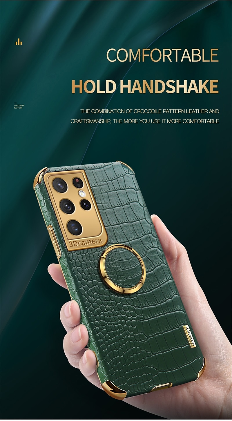 Phone Case For Samsung Galaxy S24 S23 S21 S20 Ultra Plus FE A54 A34 A14 A71 A51 A31 Note 20 Ultra 10 Plus A12 A32 S25 Ultra Back Cover Portable Ring Holder Magnetic Solid Colored PU Leather 2025 - $13.99 –P4