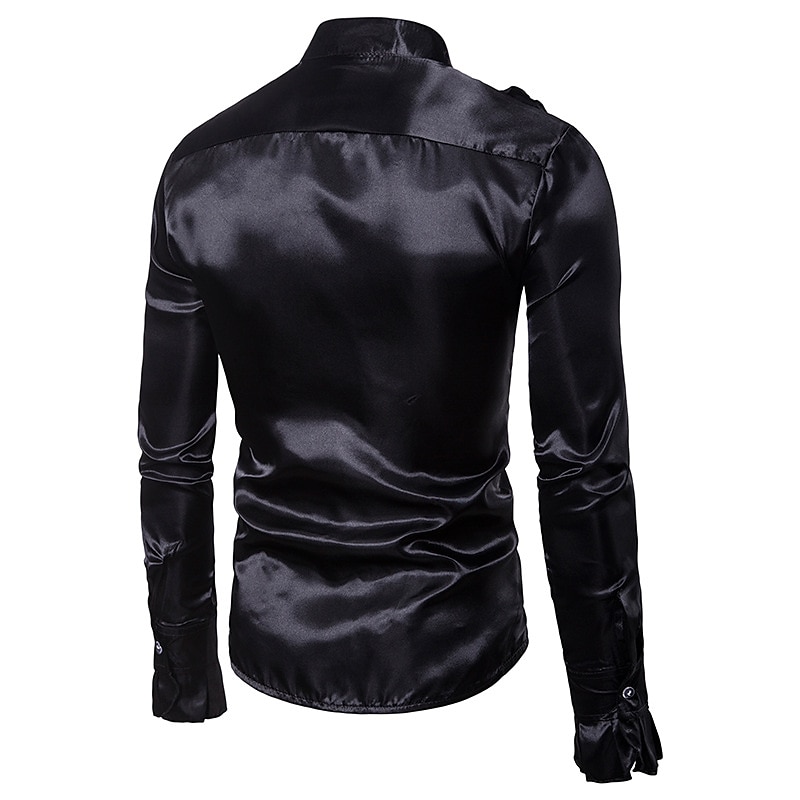 Retro Vintage Rococó Vitoriano Blusa / Camisa Baile de Máscara Príncipe Colarinho Chinês Homens Baile de Máscaras Festa / Noite Carnaval de Veneza Adulto Blusa de 2025 por $24.99 –P4