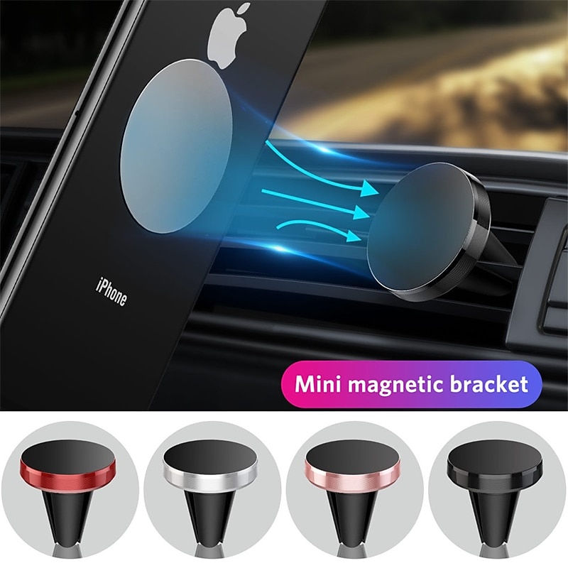 UIGO Magnetic Phone Holder for Redmi Note 8 Huawei in Car GPS Air Vent Mount Magnet Stand Car Mobile Phone Holder for iPhone 11 2025 - $11.99 –P1
