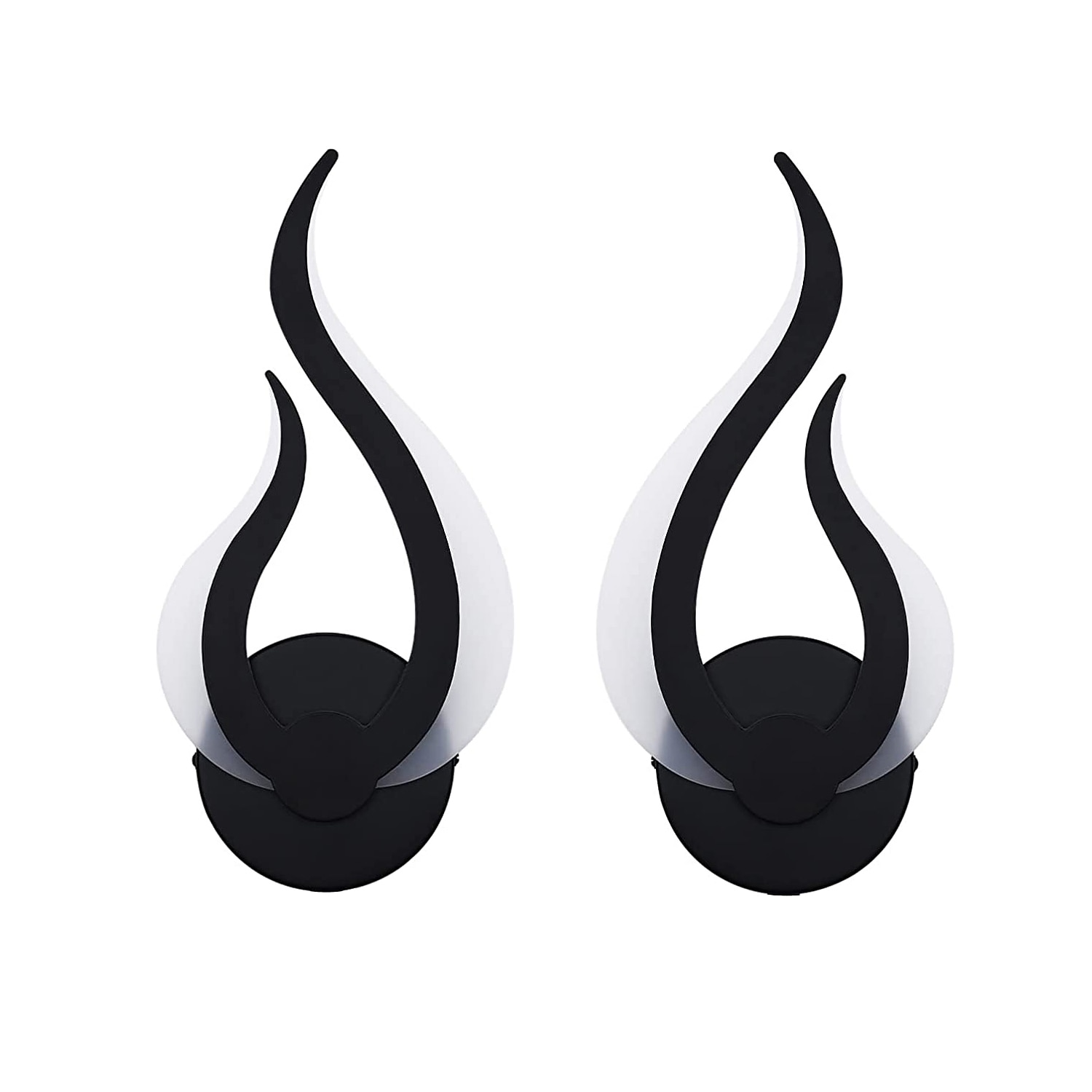 2 stk moderne akryl innendørs vegglampe led vegglampe valgfri dimming tofarget svart veggmontert vegglampe egnet for hjemmekontor bar ac85-265v 2025 - $56.99 –P4