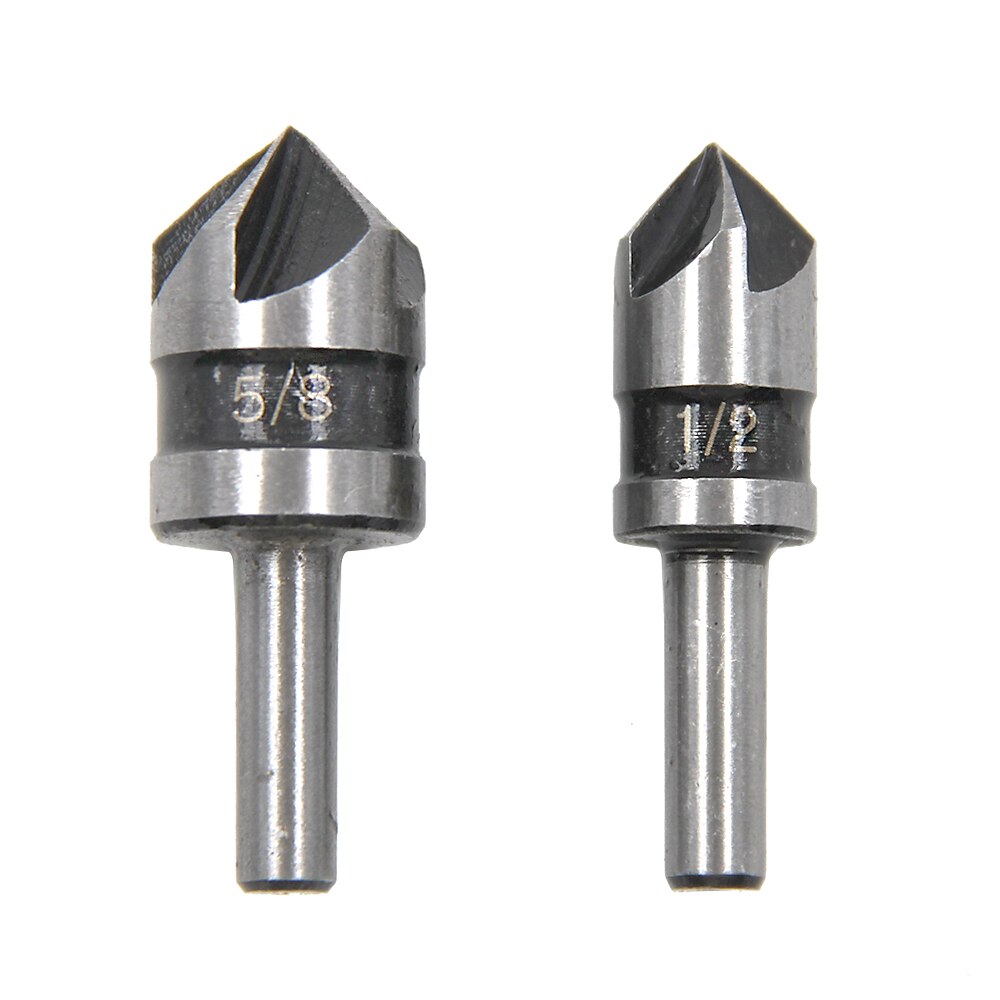 5pc 1/4 ''gambo 5 flauto smusso smussatura set misto cutter svasatore drill bit strumento la lavorazione del legno strumenti professionali di carpenteria del 2025 a $8.99 –P6