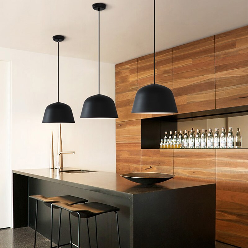 25 cm eiland design hanglamp led metaal gelakte afwerkingen moderne nordic stijl 85-265v 2025 - $135.99 –P8