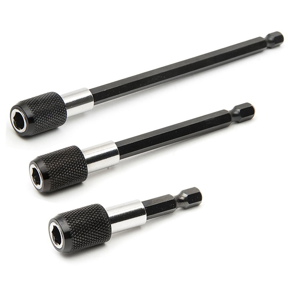 Haste hexagonal de 1/4 polegada chave de fenda de trava automática haste de extensão de liberação rápida magnética alongar a haste da cabeça do lote 60mm 100mm 150mm de 2025 por $12.99 –P4