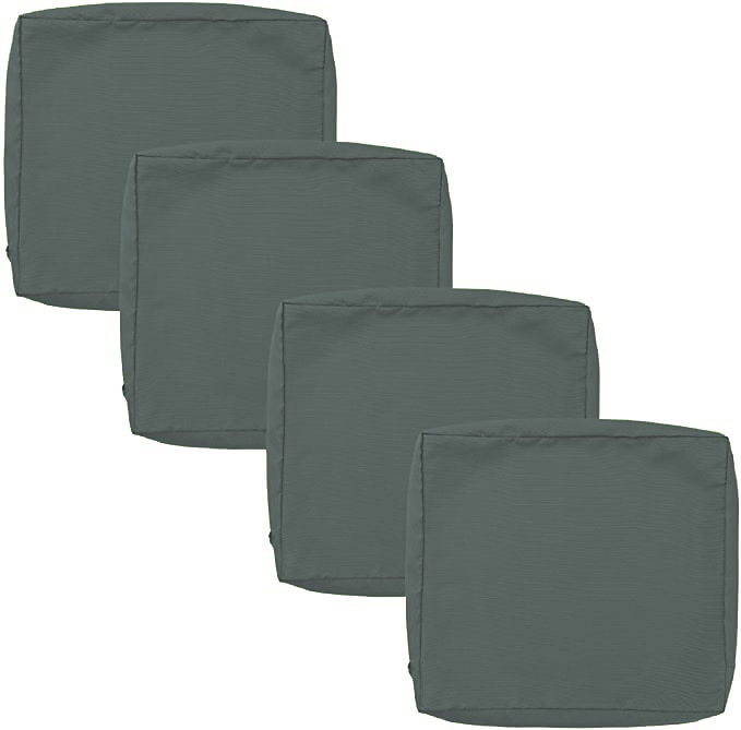 4 pcs Waterproof Seat Cushion Cover Outdoor Patio Garden Striped Water-Resistant Simple Square Zipper Traditional Classic Solid Color 2025 - $31.99 –P13