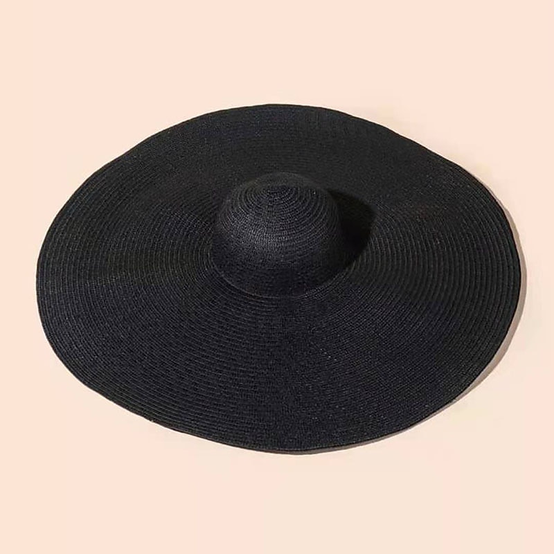 Dam Solhatt Stråhatt Sugrör Boho Strandstil 2025 - $19.99 –P8