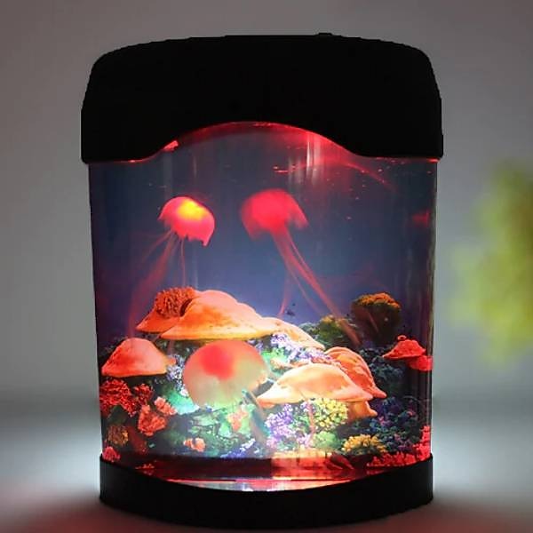 meduză rezervor lumina marină înot lumină de dispoziție led acvariu colorat lumini de noapte lampă pentru copii lumini decorative 2025 - $25.99 –P10