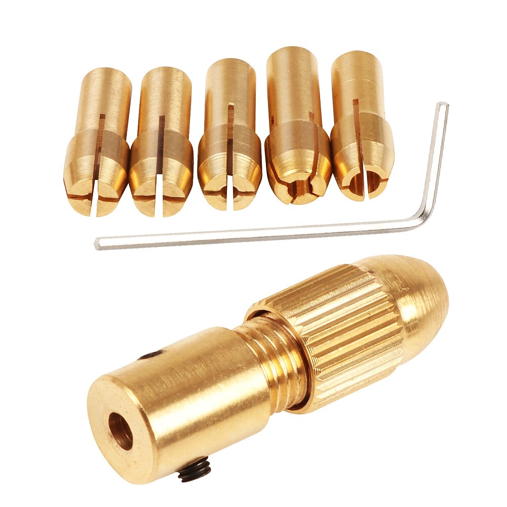 fúrószárak 7db/készlet 2,35/3,17 sárgaréz patronos mini fúrótokmány villanymotor tengelyhez fúrótokmány szerszám fúrótokmány adapter 2025 - $7.99 –P4