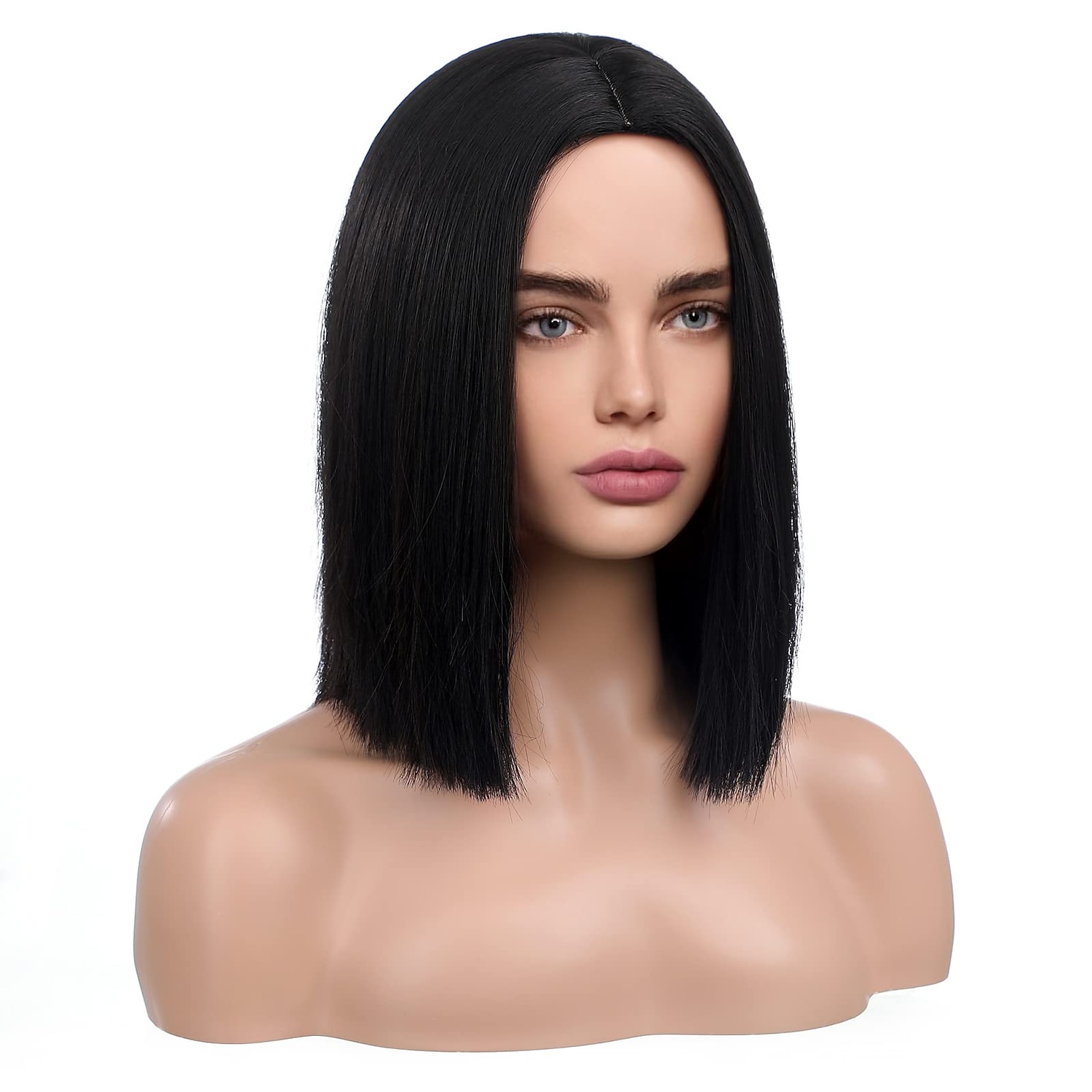 peruci albe pentru femei lungimea umerilor peruci par drept peruci bob 2025 - $23.99 –P7