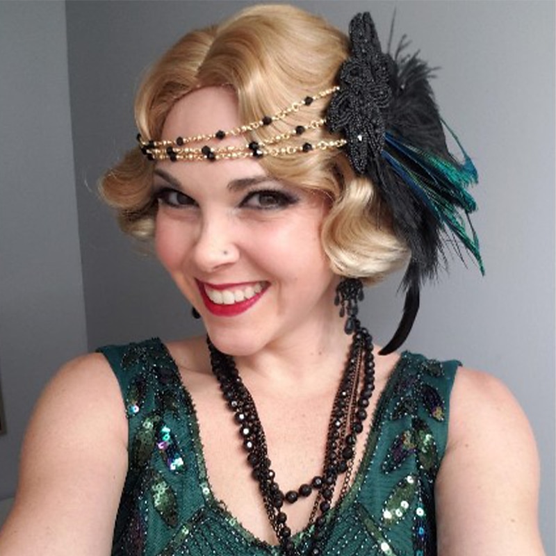 Retro Vintage Anos 20 Peça para Cabeça Baile de Máscara Faixa De Cabelo Estilo Melindrosa Normal O Grande Gatsby charleston Convidado do casamento Mulheres Dia Das Bruxas Carnaval Baile de Máscaras de 2025 por $23.99 –P8
