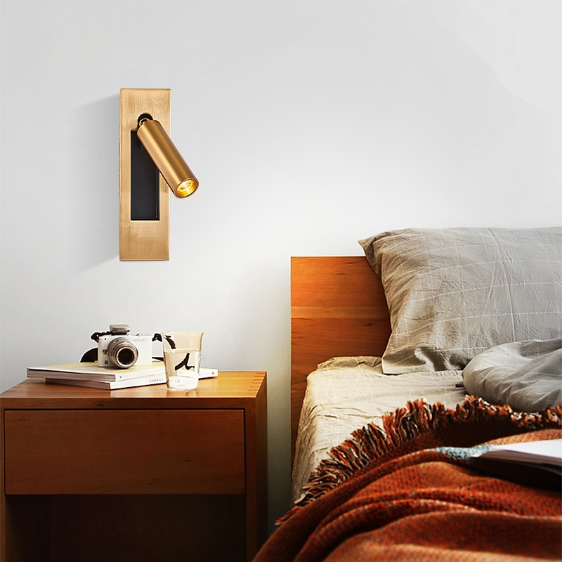 nordischer stil strahler led innenwandleuchte wohnzimmer schlafzimmer metall wandleuchten 110-240 v 3 w 2025 - $71.99 –P2