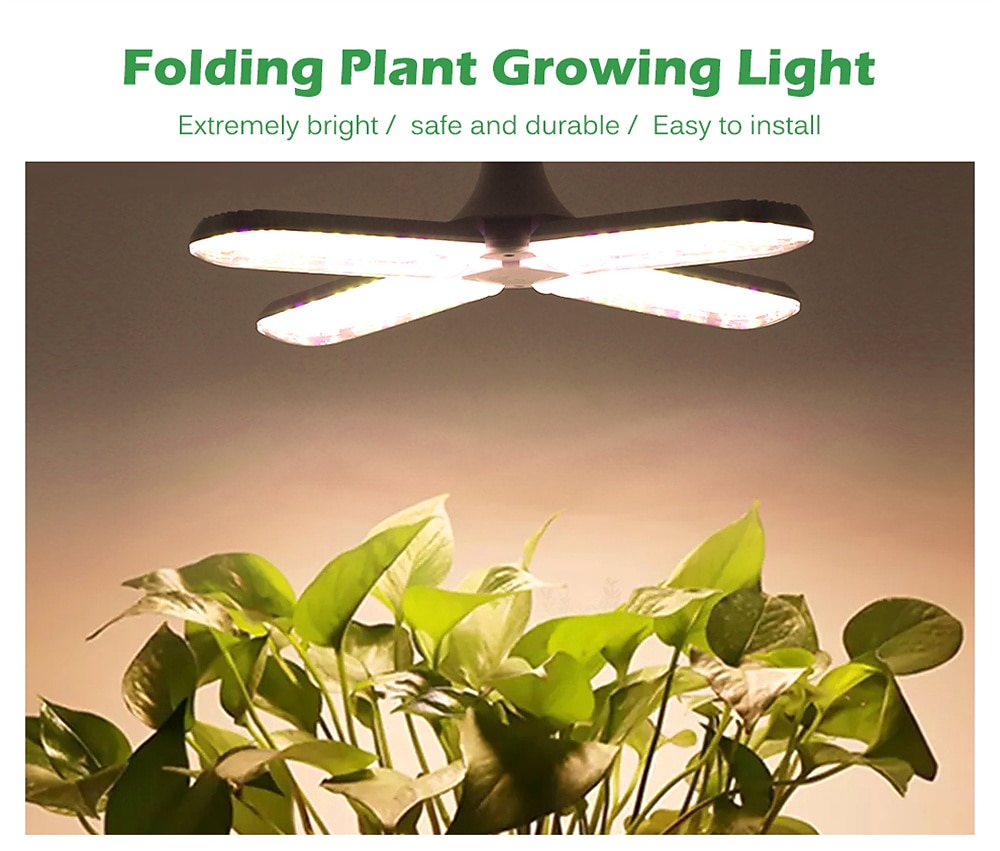LED Grow Light Full Spectrum E27 Folding Plant Grow Light AC110V 220V Phyto Lamp For Indoor Vegetable Flower Seedling 2026 - $34.99 –P5
