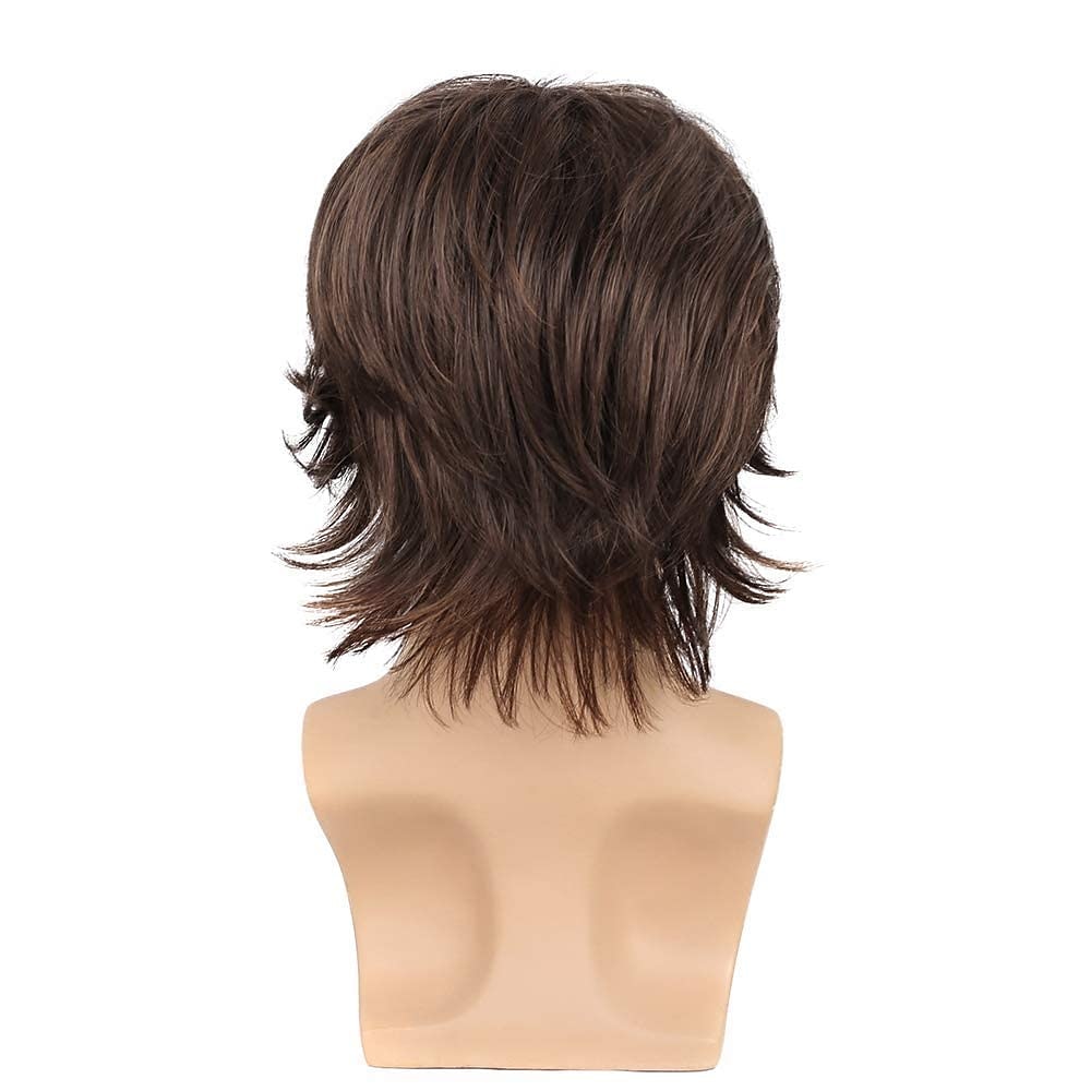 Mens Blonde Wig Short Fluffy Layered Blonde Wig Natural Synthetic Halloween Cosplay Hair Wig for Male Guy 2026 - $25.99 –P12