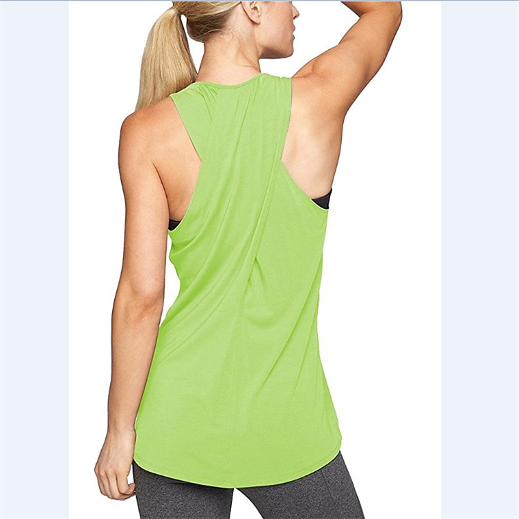 Women's Yoga Top Breathable, Quick Dry, Moisture Wicking Cross Back Sleeveless Sports Fashion Tee Tshirt, Tank Top For Fitness, Gym Workout, Running Activewear Black / Pink / Red 2025 - $10.39 –P13