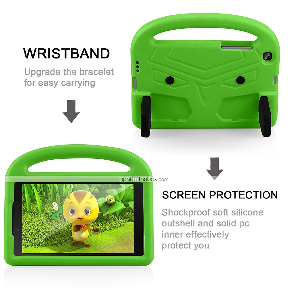 Tablet Case Cover For Samsung Galaxy Tab S6 Lite 10.4" A8 10.5'' A7 Lite 8.7'' A7 10.4'' A 8.4" A 8.0" 2022 2021 2020 2019 Handle with Stand Holder Full Body Protective Cartoon Plastic For Kids 2025 - $10.99 –P5