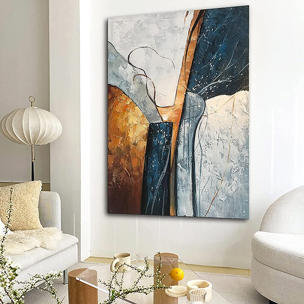 Oil Painting Hand Painted Vertical Abstract Modern Rolled Canvas (No Frame) 2026 - $74.99 –P3
