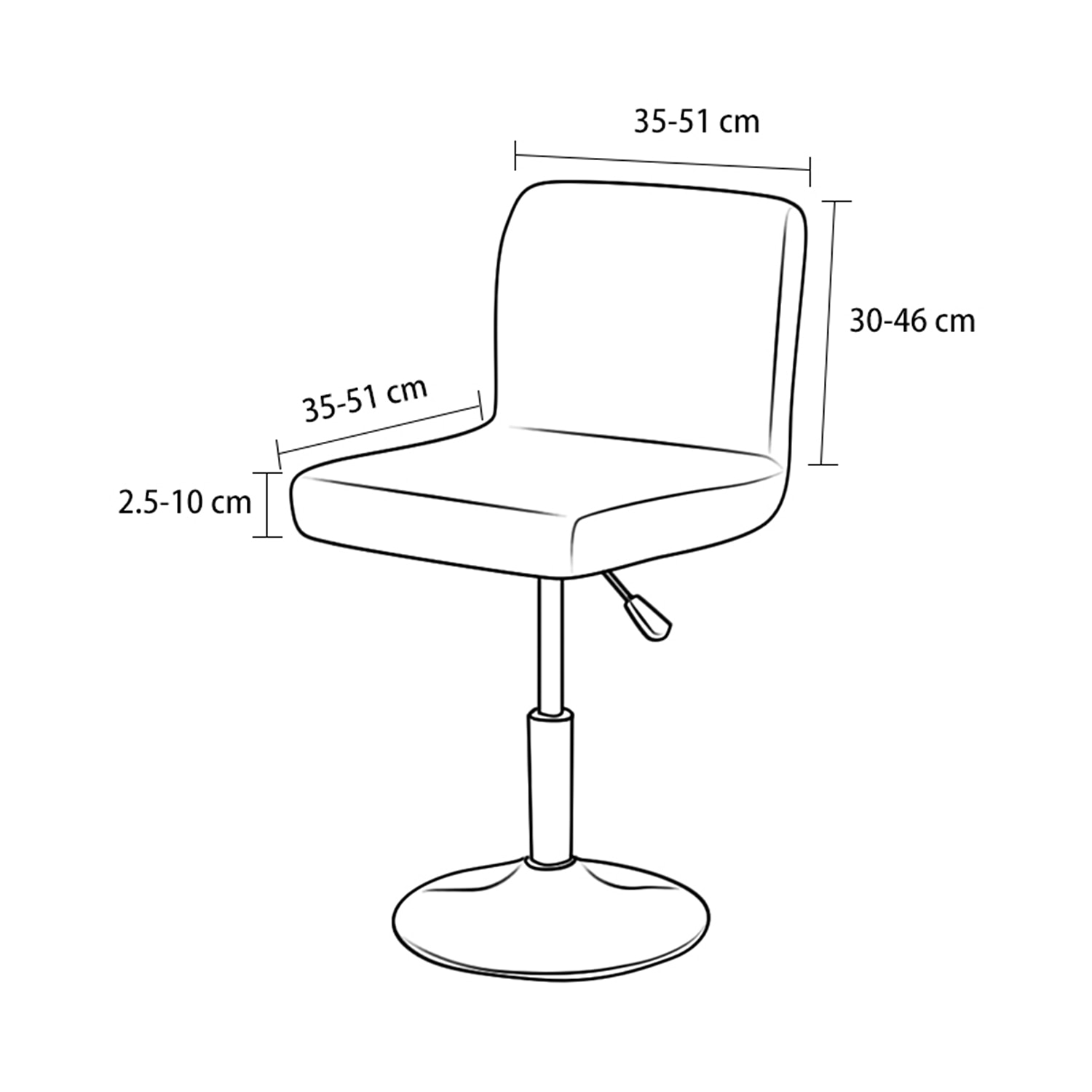 2 stk stretch barkrakktrekk burgunder pub benk krakk stol slipcover firkantet svingbar barkrakk skallstoltrekk til spisestue kafé setetrekk beskyttere sklisikre 2025 - $21.99 –P1