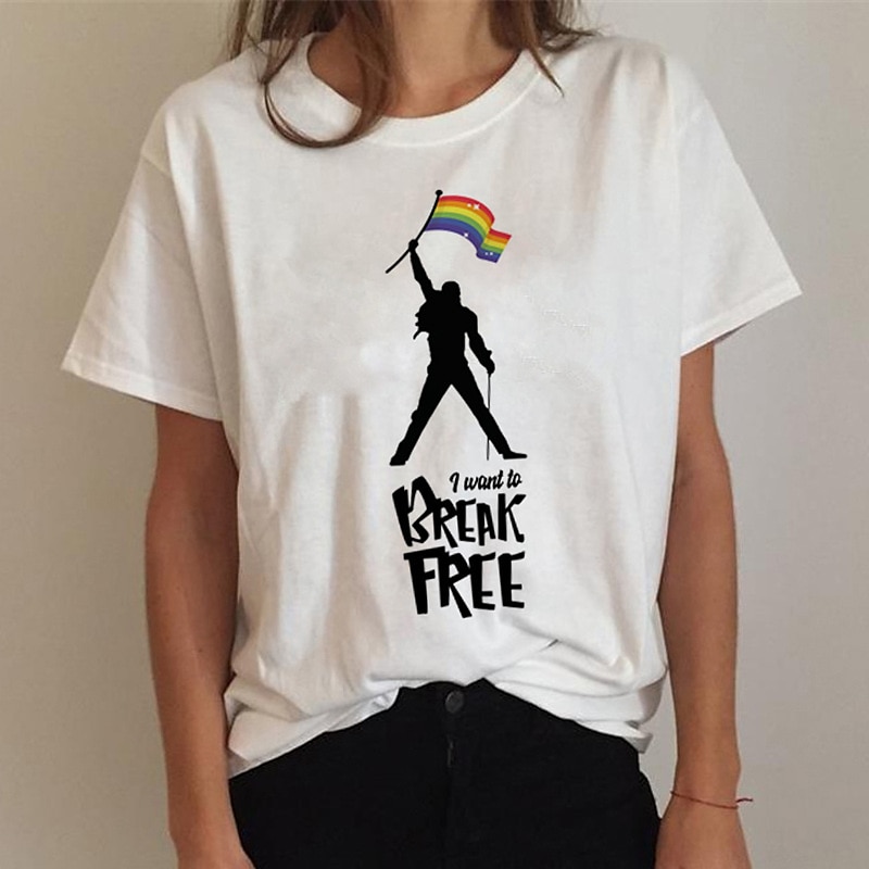 Défilé de la fierté Fierté LGBT Fierté gai Drapeau arc-en-ciel Manches Ajustées Anime Dessin Animé Animé Harajuku Art graphique Kawaii Pour Couple Homme Femme Adulte Rentrée scolaire Estampage à chaud de 2025 ? $17.99 –P1