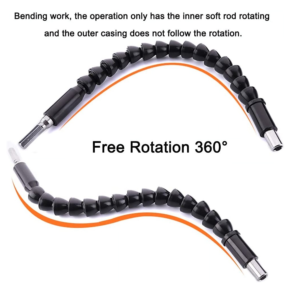 Flexible Electric Drill Screwdriver Bit Multifunctional Universal Snake Hose Cardan Shaft Connection Soft Extension Rod Link 2025 - $7.99 –P2