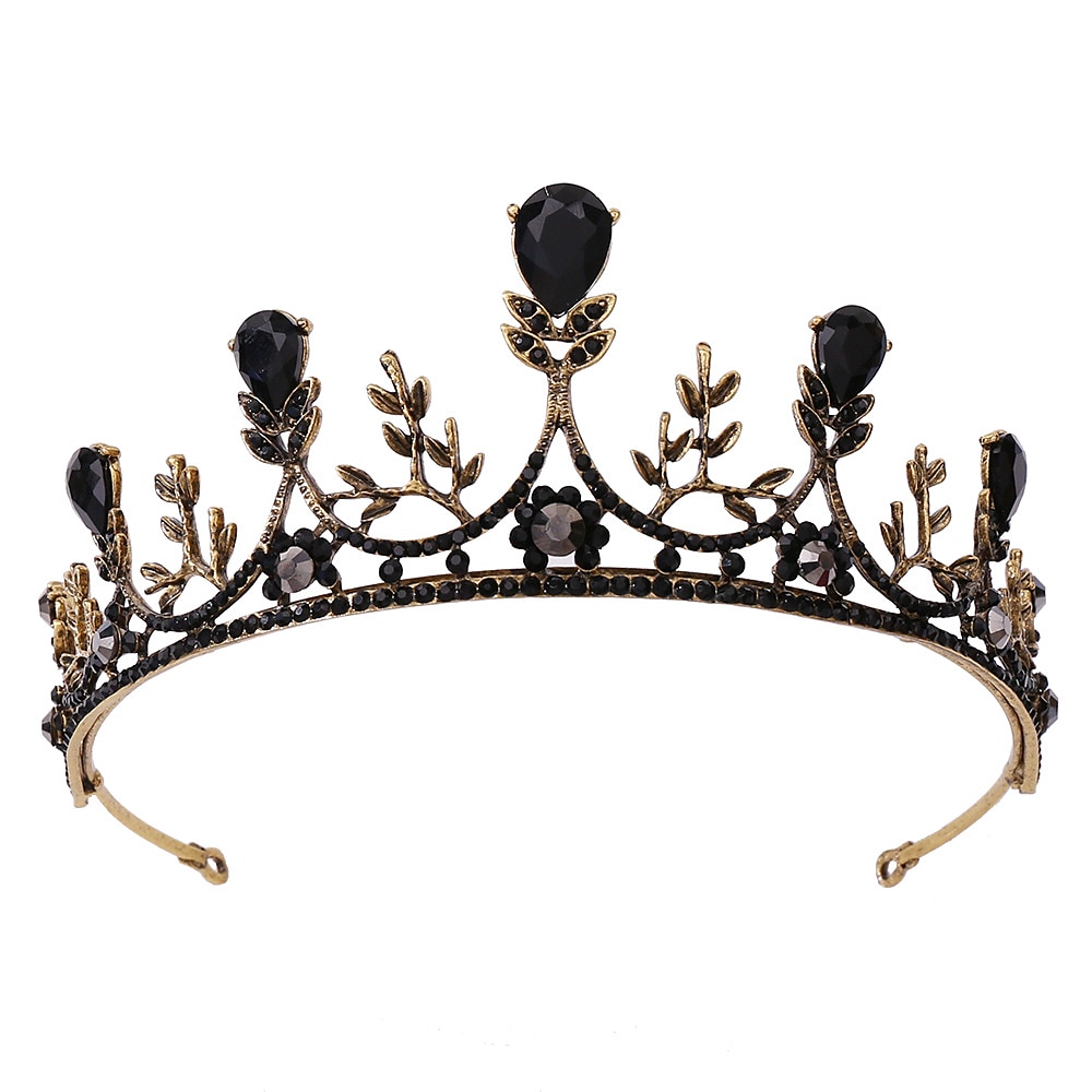 corona di regina barocca gioiello - strass platino corone giubilari e diademi per donna, accessori per capelli per feste in costume con pietre preziose,elisabetta del 2025 a $22.99 –P6
