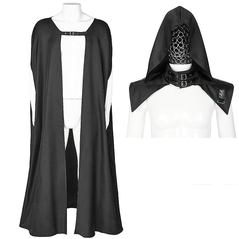 Retrò Vintage Punk & Gotico Medievale Mantello Fiera del Ren Strega Medico della peste Vichingo Tinta unica Per uomo Per donna Unisex Vichingo Fantasia Notte di Valpurga Mascherata Feste Adulti del 2025 a $46.99 –P7