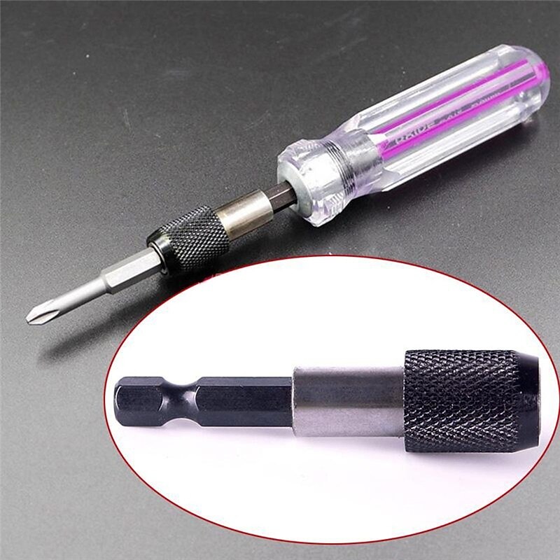 Haste hexagonal de 1/4 polegada chave de fenda de trava automática haste de extensão de liberação rápida magnética alongar a haste da cabeça do lote 60mm 100mm 150mm de 2025 por $12.99 –P7