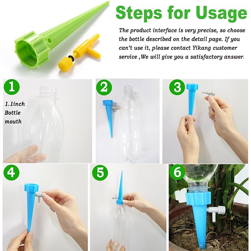 10pcs Watering Spikes Auto Drip Irrigation Watering System Dripper Spike Kits Garden Household Plant Flower Automatic Waterer Tools 2025 - $5.99 –P5