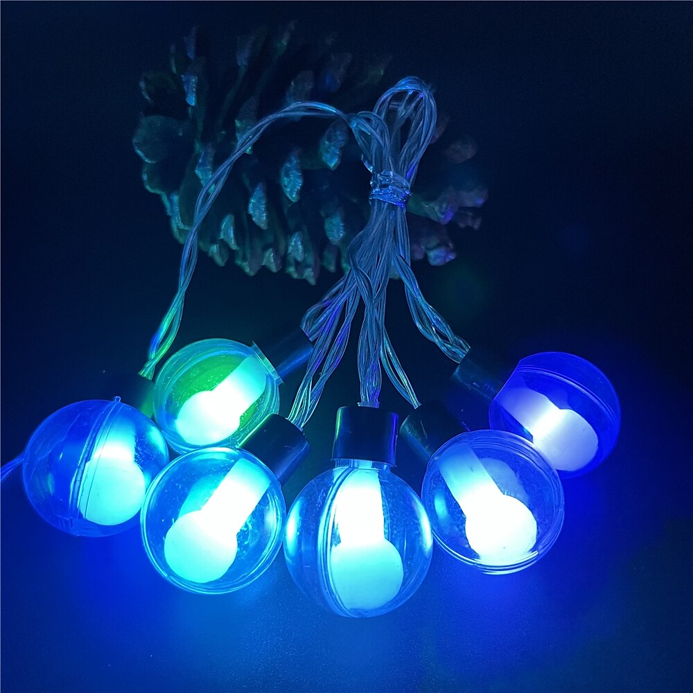 10M 60LED Wishing Ball String Lights 16-Color Full-Color Changing Light Bulb with Remote Control Timing Dimmable Christmas Fantasy Holiday Party Courtyard Garden Decoration USB EU US UK Plug 1 Set 2025 - $55.99 –P11