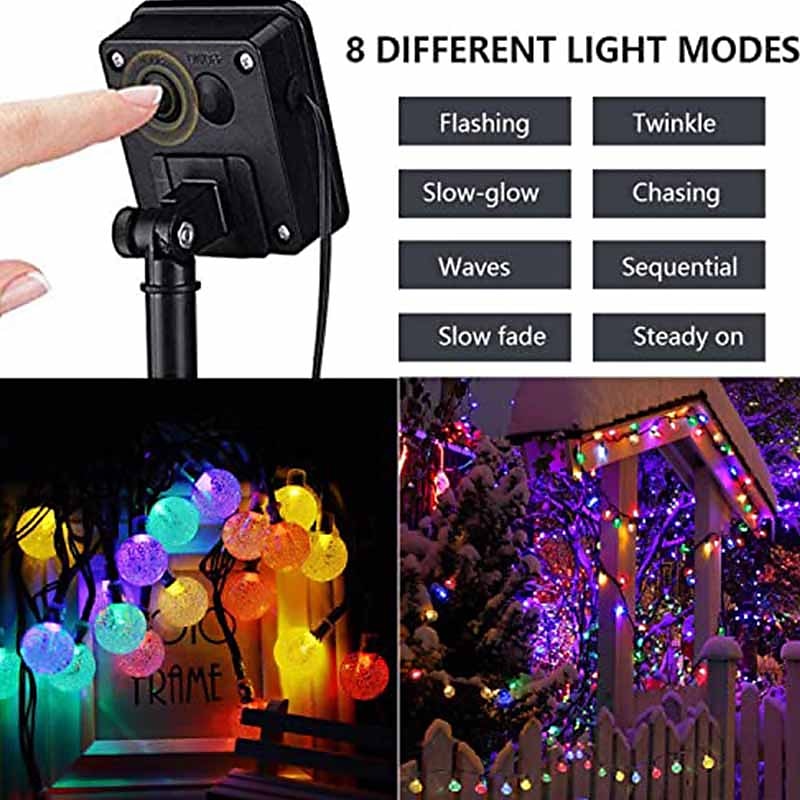 Solar String Lights LED Outdoor Lights 6.5m 30 LEDs Set Mounting Bracket Warm White Wedding Party Holiday Patio Garden 3V 2025 - $25.99 –P16