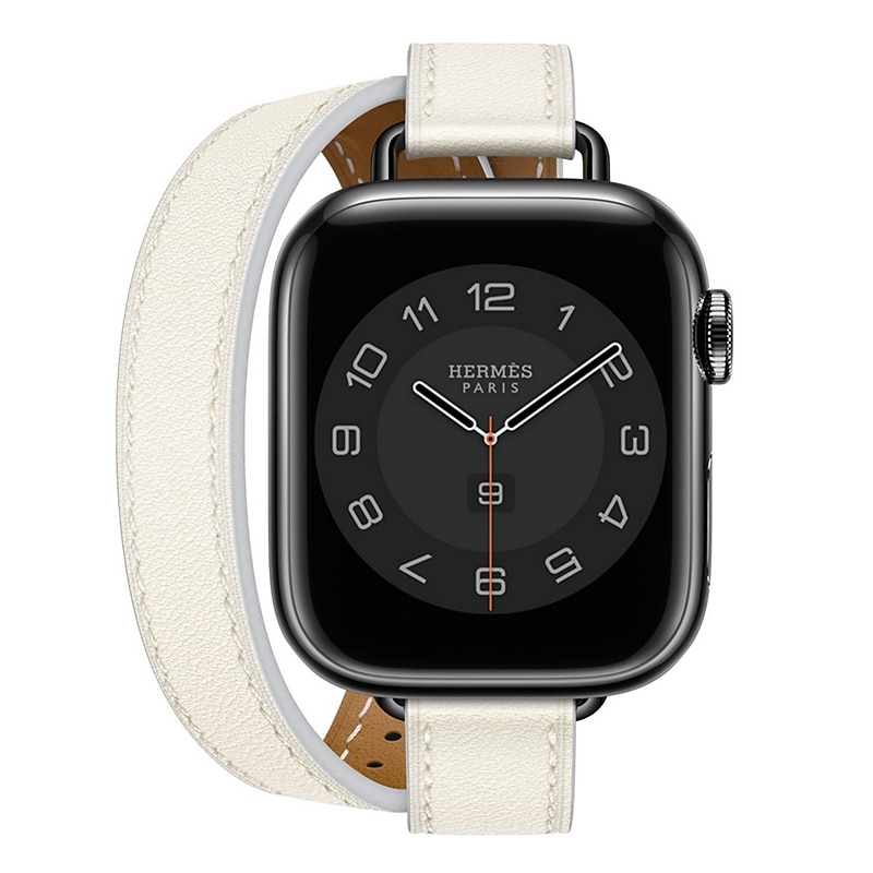 Double Tour Compatível com Pulseira Apple Watch 38mm 40mm 41mm 42mm 44mm 45mm 49mm Fecho de Metal Ajustável Couro PU pulseira de substituição para iwatch Ultra 2 Series 9 8 7 SE 6 5 4 3 2 1 de 2025 por $20.99 -P9