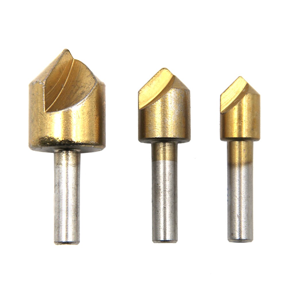 5 pz 6mm 10mm 12mm 16mm 19mm smussatura svasatore punta da trapano 1 flauto 90 gradi set per legno cambio rapido del 2025 a $9.99 –P6