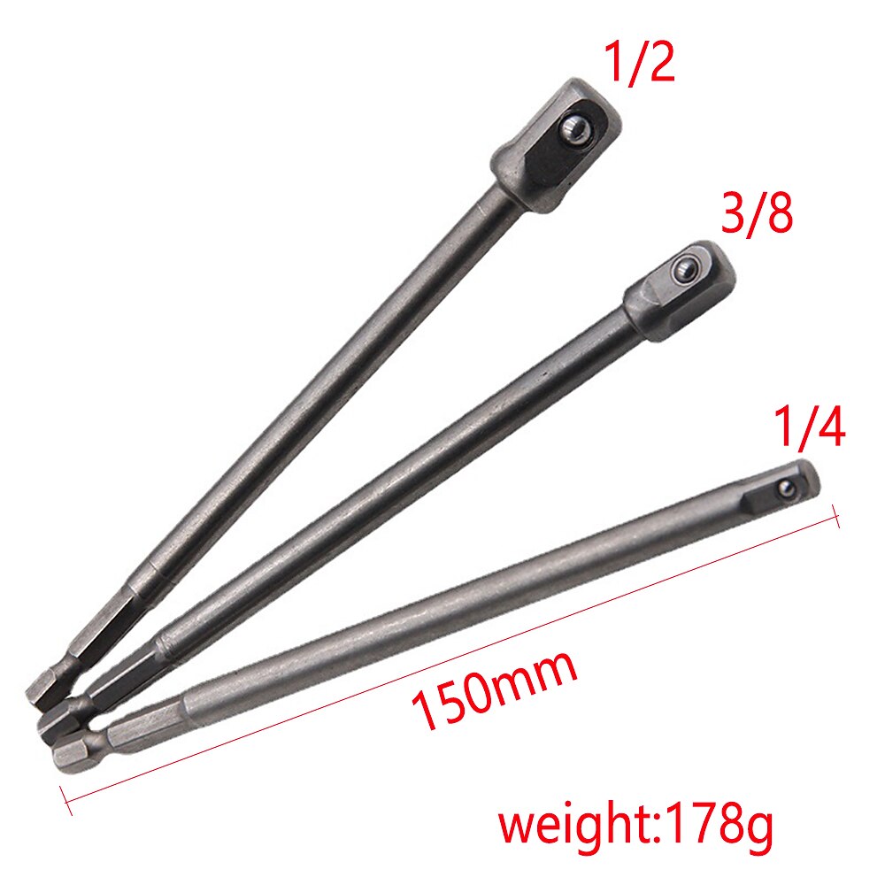 3 st/8 st 1/4 chroom vanadium staal socket adapter bits set hex schacht extension boor bar hex bit set power tools 2025 - $6.99 –P1