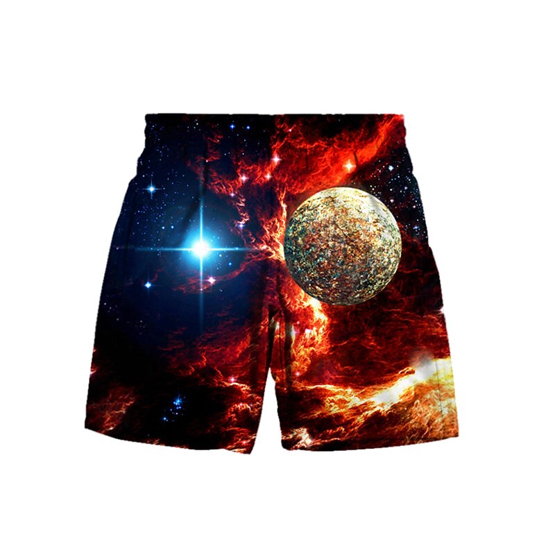 Jongens 3D Heelal Short Zomer Lente Actief Streetwear 3D-print Kinderen 3-12 jaar Buiten Straat Urheilu Normale pasvorm 2025 - $9.99 -P6