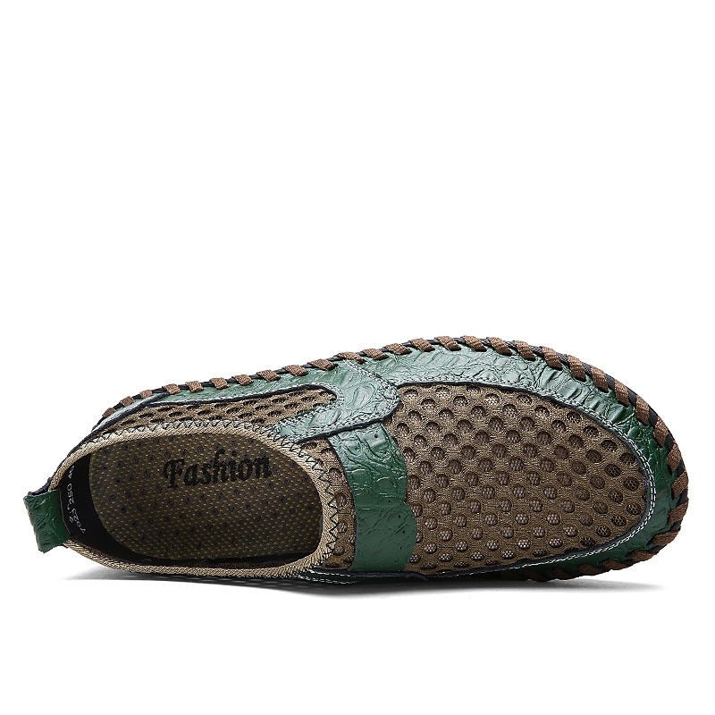 mocassini slip-on da uomo in rete traspirante – scarpe da guida casual leggere con suola antiscivolo per l'estate del 2026 a $34.99 –P4