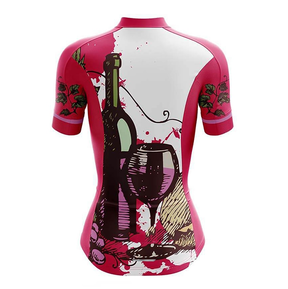 Mulheres Camisa para Ciclismo Gráfico Manga Curta Moto Camisa / Roupas Para Esporte Blusas com 3 bolsos traseiros Ciclismo de Montanha Ciclismo de Estrada Secagem Rápida Tiras Refletoras Bolso de 2026 por $30.99 –P2