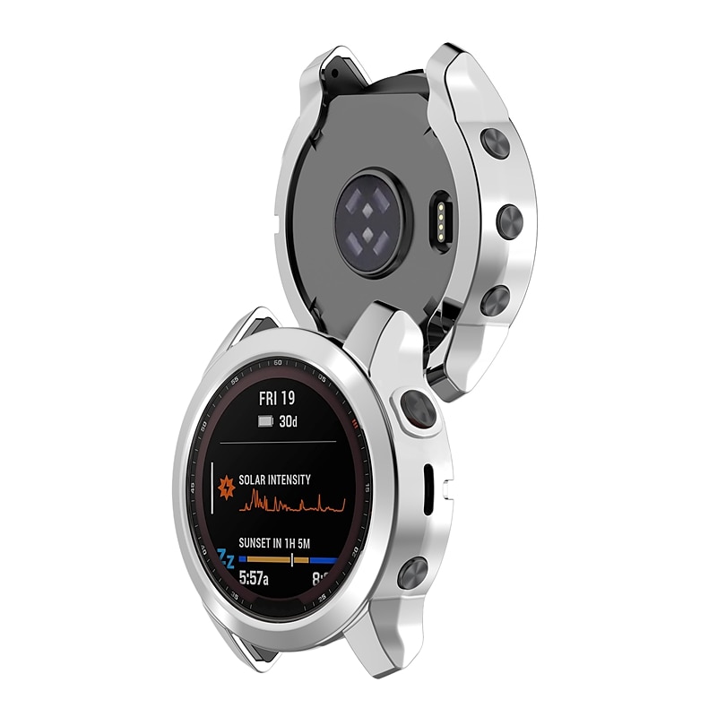 2 Pack Watch Case Compatible with Garmin Fenix 7S / Fenix 7 / Fenix 7X Scratch Resistant Ultra-thin Shockproof Soft TPU Watch Cover 2025 - $14.99 –P19