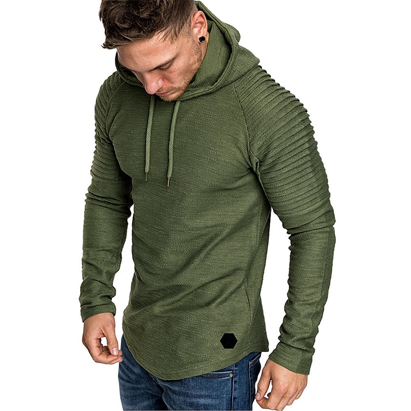 Men's Hoodie ArmyGreen Black khaki Gray White Solid Color Cool Winter Clothing Apparel Hoodies Sweatshirts  Long Sleeve 2025 - $17.49 –P5