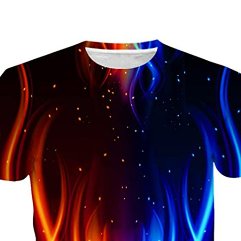Pojkar 3D Lutning T-shirt Kortärmad 3D-tryck Sommar Vår Aktiv Sport Mode Barn 3-12 år Utomhus Dagligen Normal 2025 - $11.99 –P4
