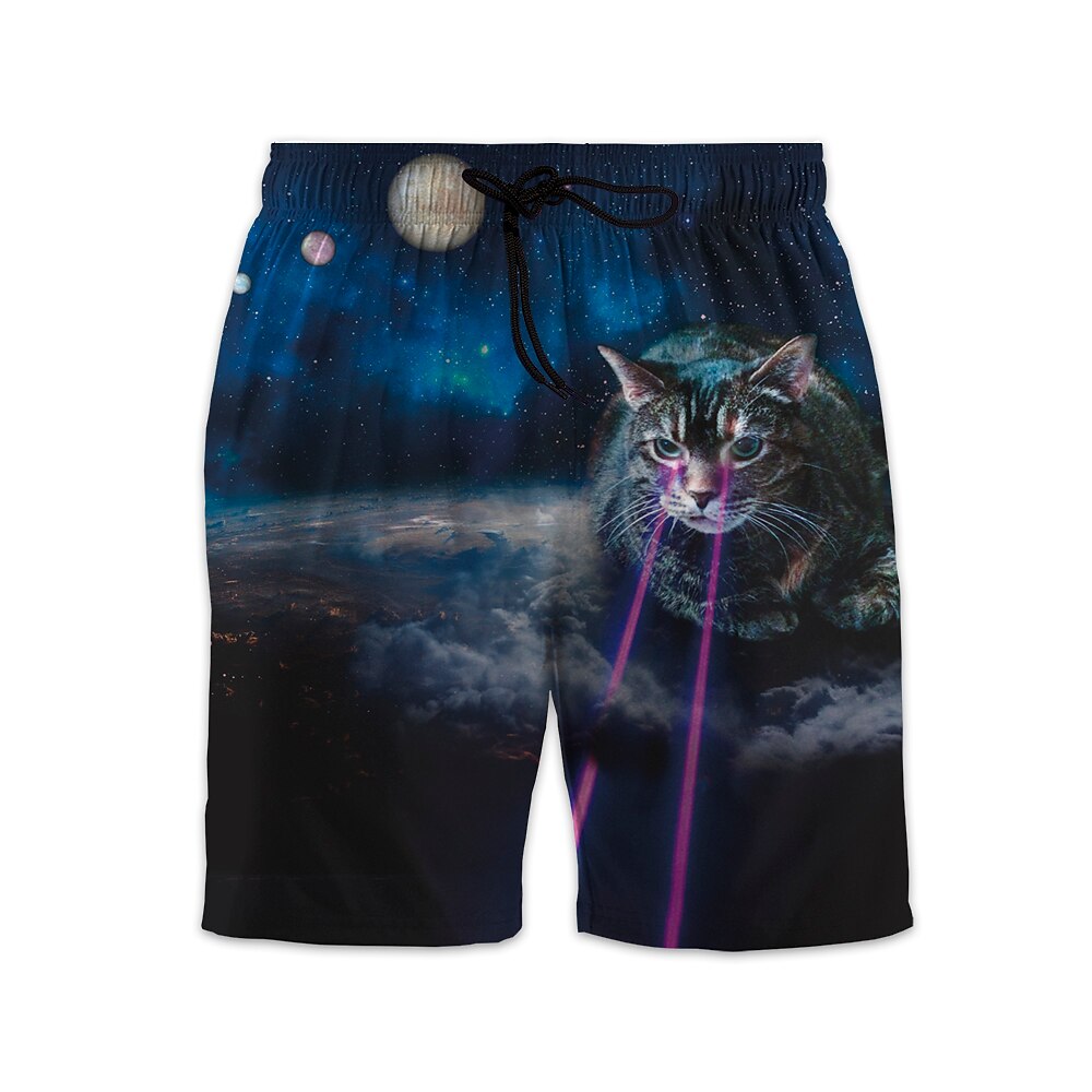 Homens Calção Justo de Natação Shorts de Natação Secagem Rápida Leve Bermuda de Surf Calças Com bolsos Com Cordão Natação Surfe Praia Esportes Aquáticos Animais Verão de 2025 por $23.99 –P9